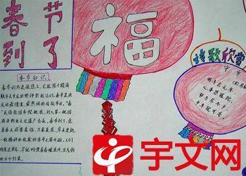 新年传统文化习俗板报画报剪报12241过年了贴窗花手抄报中国春节民俗