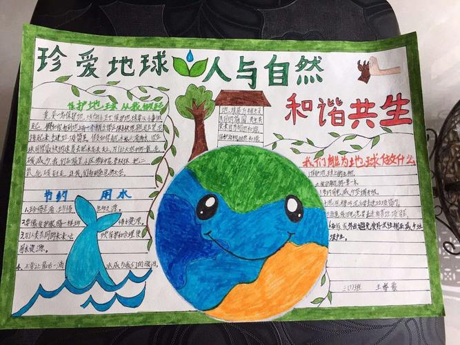 凤冈县第三小学举行珍爱地球人与自然和谐共生手抄报比赛