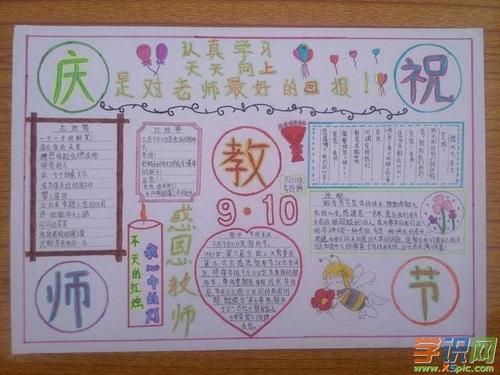 学识网 语文 手抄报 手抄报图片 教师节    每年的9月10日是教师节一