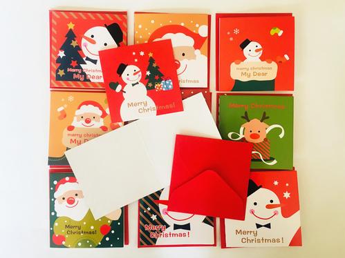包邮 韩国创意手工diy立体圣诞小卡片儿童 新年圣诞节贺卡平安夜