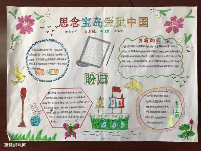关于宝岛台湾的手抄报绘画