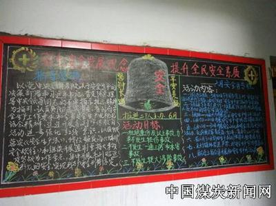 鲁班山南矿开展安全月黑板报竞赛-中国煤炭煤-47kb