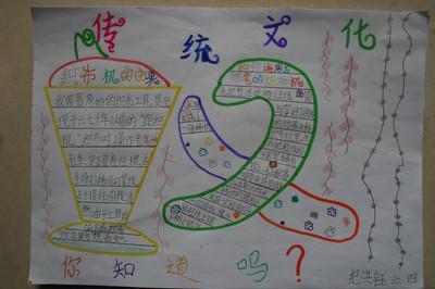 三年级举办中华传统文化手抄报制作活动传统文化手抄报简单漂亮教程
