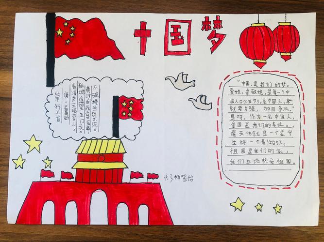 10月爱国月系列活动中国梦爱国主义手抄报展 - 美篇
