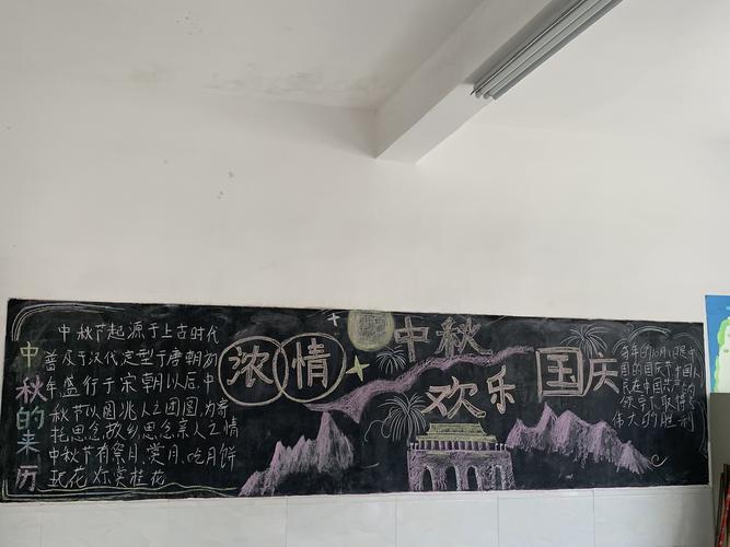 湛田中心小学国庆节黑板报展示 写美篇      为庆祝祖国七十一华诞