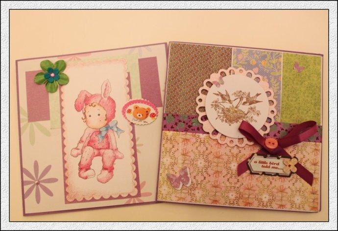 刘阿姨为妈妈和可儿制作的 生日贺卡 封面图片