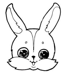 小白兔的头饰怎么画图片