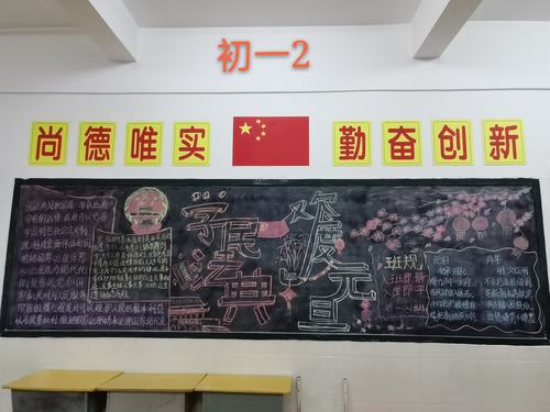 澄迈县第三中学2020年秋季庆元旦 迎法典黑板报评比活动