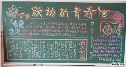 青春五四青年节黑板报版面设计图黑板报大全手工制作大全中国儿童