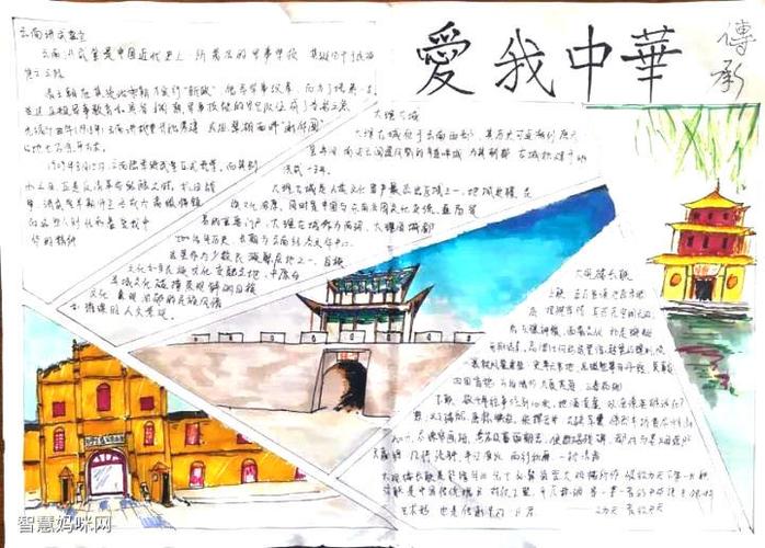 手抄报分为三个部分第一个部分是关于昆明市大观楼的长联引出中国的