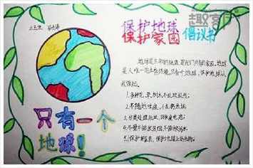 六2班珍惜资源保护地球手抄报宣传画展示关于一年级地球日的手抄报