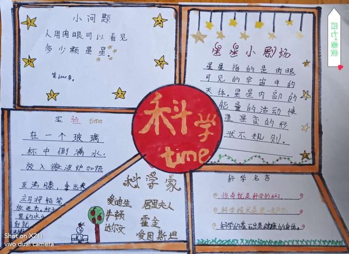 手抄报一泗洪县实验小学四年级科学探究活动 写美篇  科学来源于生活
