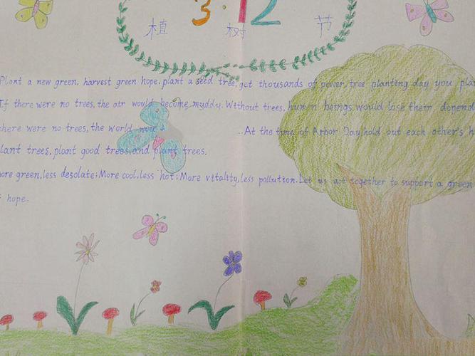 小学生植树节手抄报图片植树节的意义