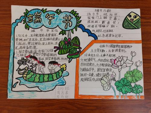 江村镇中心小学三年级端午节手抄报比赛