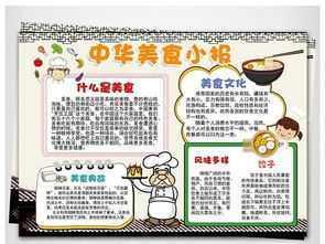 关于烹饪的手抄报关于我爱做饭的手抄报--名风图志二年级中国美食手