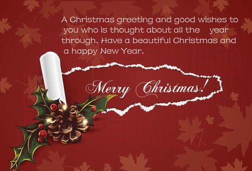 精美圣诞节贺卡配上英文祝福语最温馨的祝福送给你