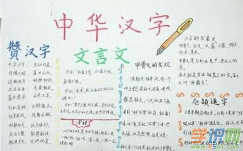 语文 手抄报 手抄报图片    汉字以中华民族特有的造境方式使中国人