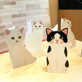 创意可爱猫咪猫星人3d立体贺卡圣诞节新年贺卡祝福节日卡片带信封