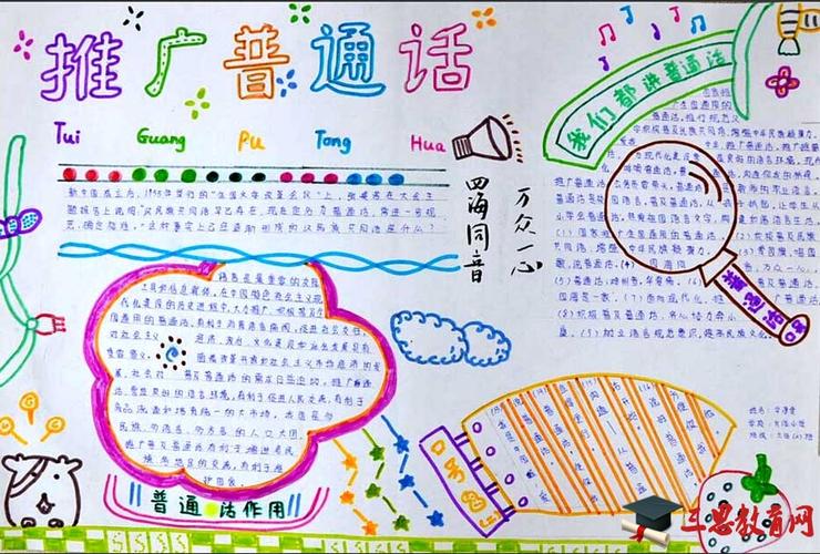 五年级推广普通话手抄报设计图片简单又漂亮