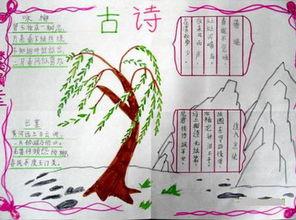 小学五年级下册语文古诗手抄报 小学五年级手抄报