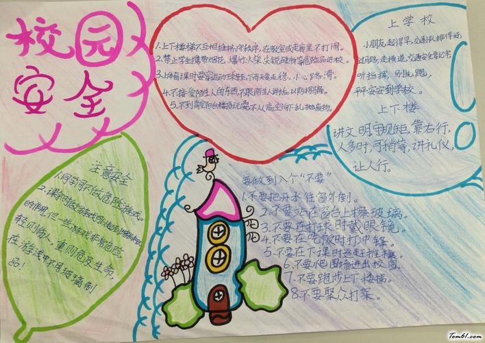 小学生校园安全手抄报版面设计图2手抄报大全手工制作大全中国儿童