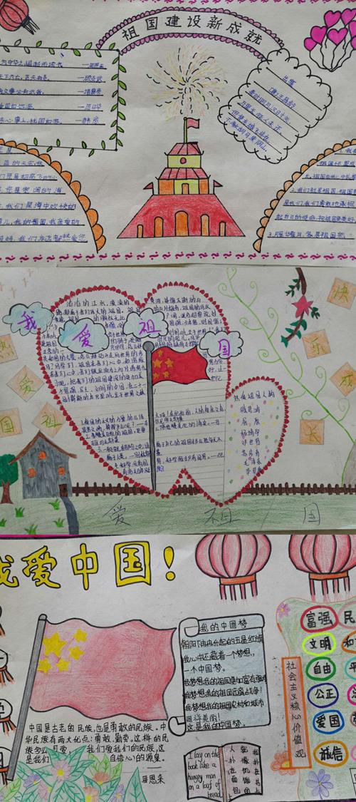 我爱祖国手抄报比赛 志丹县创新实验小学四年级语文组 - 美篇