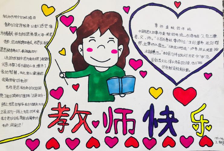 写美篇三年级我爱我的老师贺卡制作 获奖同学 四年级手抄报绘画比赛