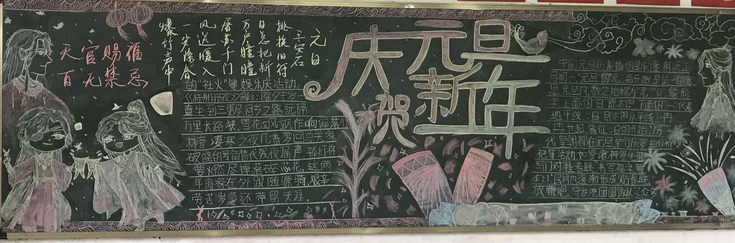 海丰县梅峰中学组织开展迎新年庆元旦黑板报评比活动 写美篇  为