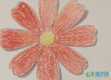 用彩笔在卡纸两侧的空白处画上花蔓一个漂亮的蝴蝶和花的立体贺卡