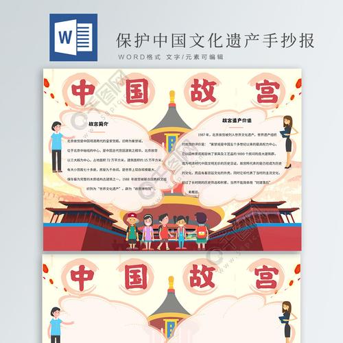 保护中国文化遗产之故宫手抄报2年前发布