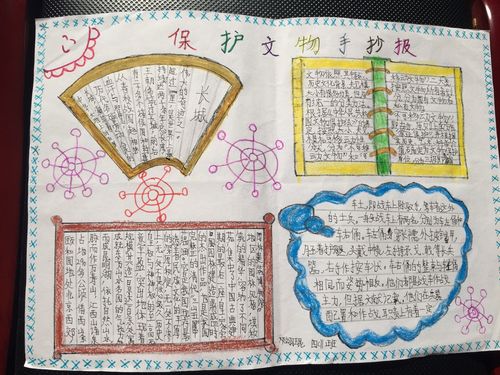 11月28日上午恩江小学四年级举行了主题为保护文物的手抄报