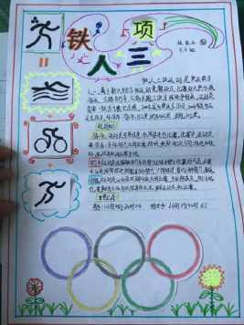 奥运会吉祥物在奥运会手抄报上的绘制一年级奥运会手抄报第二期板报手