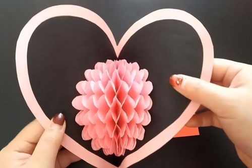 创意手工diy折纸漂亮的3d立体花瓣贺卡简单易学