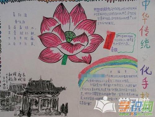 学识网 语文 手抄报 文化手抄报    中国传统文化是反映民族风貌的