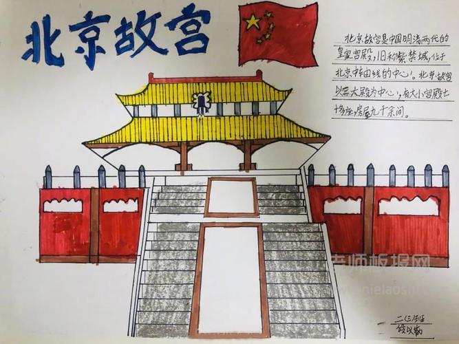 北京故宮手抄報圖片