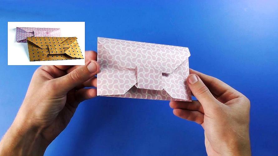 手工折纸教学视频教你折叠一个信封贺卡封皮