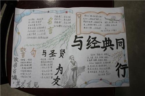 亳州举行国学伴成长书香溢校园手抄报比赛关于中华国学的手抄报大全