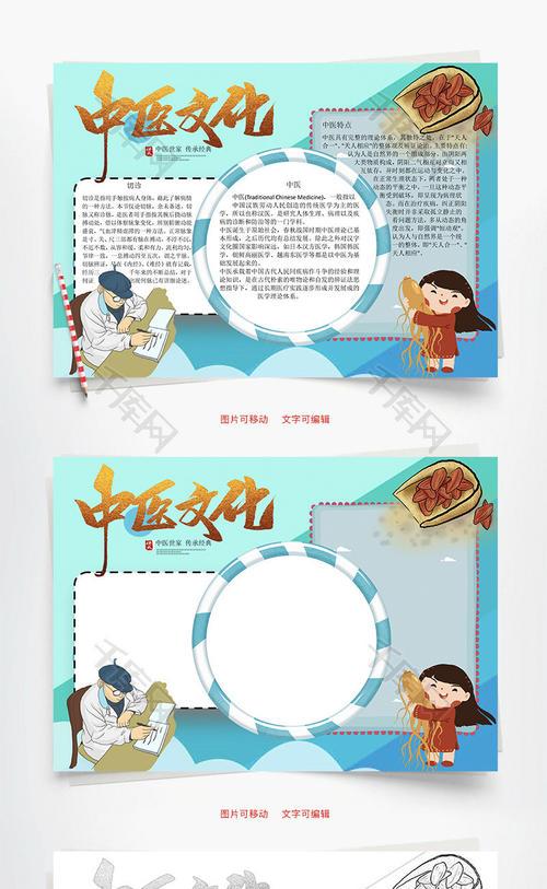 中医药文化手抄报绘画征文展览关于中医药的手抄报-在线图片欣赏