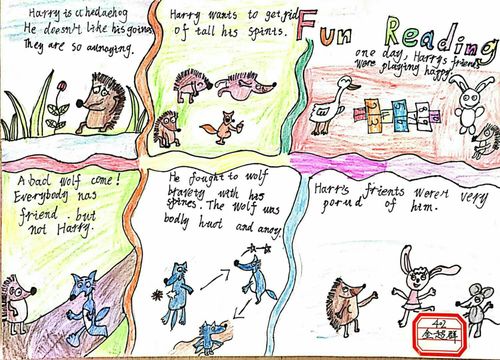 附小读书嘉年华英语活动之二四年级英语绘本手抄报创作比赛