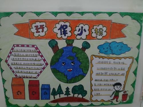 争做环保小卫士----天水郡小学三年级环保手抄报展