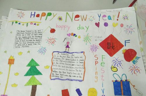 其它 小学生英文手抄报之中国传统节日优秀作品 写美篇  2017春节刚过