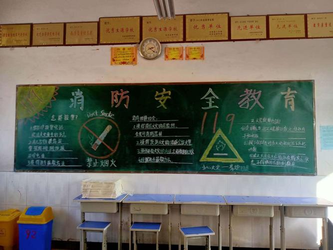 安丰乡一中消防安全教育活动 主题班会和黑板报11.9 - 美篇