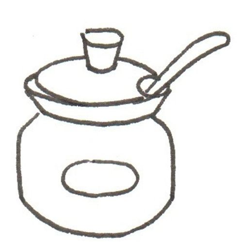 厨房调料瓶简笔画图片