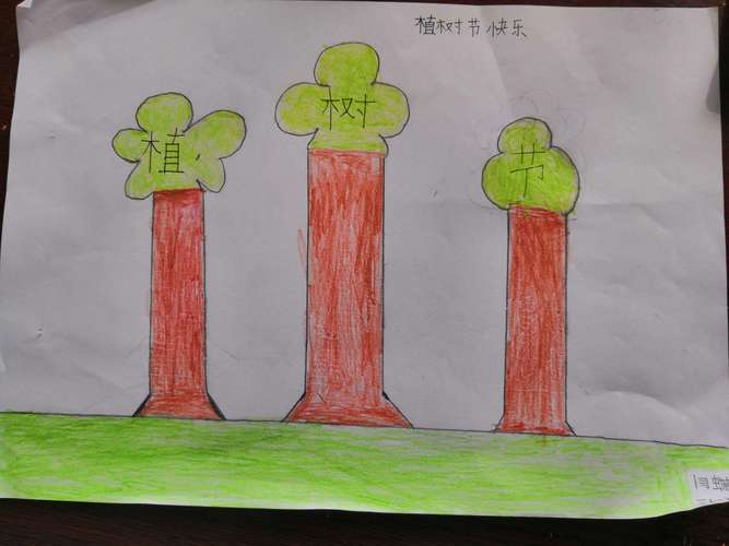 双塔镇第二中心小学三一班植树节手抄报评比赛贾建敏