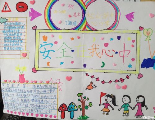 安全在我心中手抄报版面设计图4手抄报大全手工制作大全中国儿童