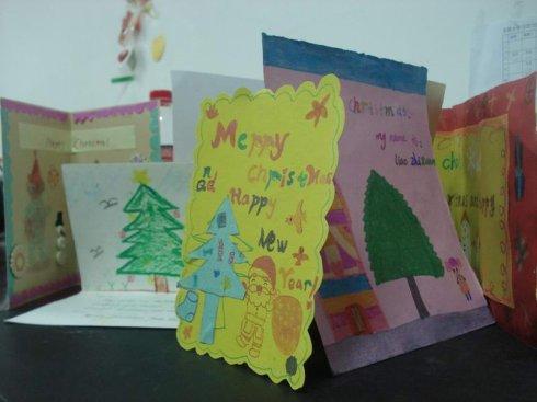 diy 儿童手工卡片幼儿园 节日大班美术教案 制作新年贺卡 学前15311班