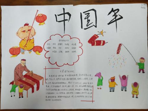 七八班中国传统文化手抄报优秀作品展