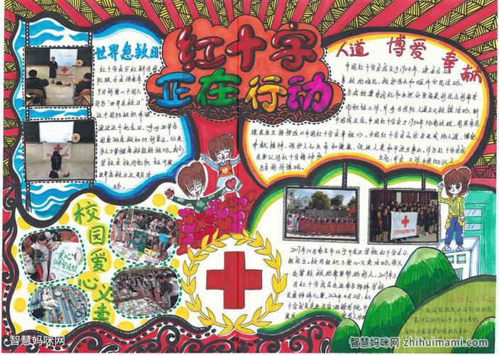 世界红十字日手抄报绘画一等奖