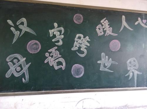 汉语言文字规范化黑板报宣传
