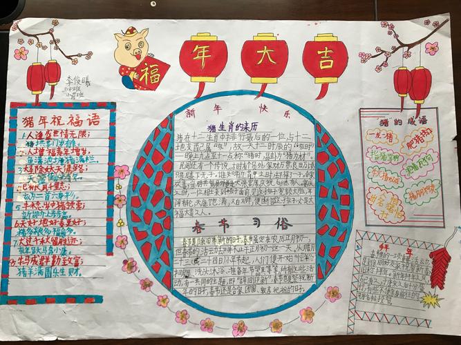 最喜欢李俊曦同学这张手抄报的刊头设计一个词完美